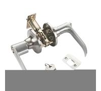 Three-bar Handle Lock - 6.89 Inch Durable Door Lock | Aluminum Alloy Security Hardware - Heavy-Duty Aluminum Alloy & Copper Three-Bar Handle Locks with Keys Fits Doors 25-45mm Thick for Secure Use