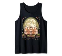 Three Beavers Howling at The Moon Wildlife Lover Camiseta sin Mangas