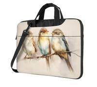 Three Birds - Funda acolchada para laptop de 15,6 pulgadas, para mujeres y hombres