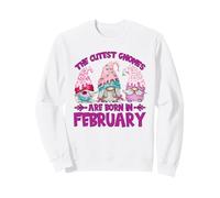 Three Birthday Gnomes For Garden Mom Legend Born In February Sudadera