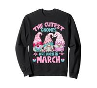 Three Birthday Gnomes For Women Who Are Born In March Sudadera