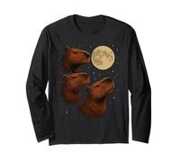 Three Capybara Moon 3 Capybara Howling At The Moon Manga Larga
