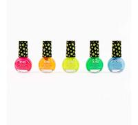 Three Cheers for girls by Make It Real - Esmalte de uñas que brilla en la oscuridad, juego de esmaltes de uñas para niños, incluye 5 colores neón, regalos para niñas de 8 a 14 años