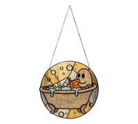 Three-Dimensional Depth: este acrílico ghost reading ornament presenta un efecto dramático estático, showcasing multicapa art with clear outlines and rich three-dimensional depth for dynamic shadow p