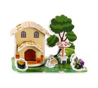 Three-Dimensional Puzzle Set, Educational Toy Children, 4.72in Miniature Scene Puzzle, Early Learning Activity, Interactive Fun for Boys & Girls, Home Entertainment