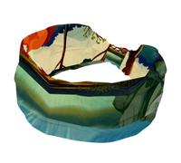 Three Foxes over the River - Diadema elástica ancha para mujer, banda suave antideslizante para yoga, entrenamiento, deporte, correr