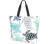 Three Frogs Living in The Pond Lotus Tote Bag Large Casual Women Shoulder Bolsos Reutilizables Bolsas de comestibles para el trabajo Compras Viajes Playa