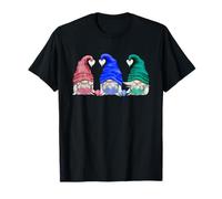 Three Gnomes For Knitter Grandma and Women Funny Knitting Camiseta