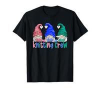 Three Gnomes Knitting Crew For Women and Knitter Grandma Camiseta