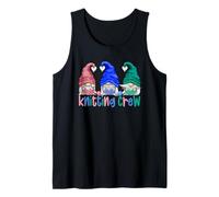 Three Gnomes Knitting Crew For Women and Knitter Grandma Camiseta sin Mangas