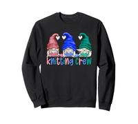 Three Gnomes Knitting Crew For Women and Knitter Grandma Sudadera