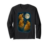 Three Golden Retriever Howling At The Moon 3 Golden Retrieve Manga Larga