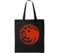 Three Head Creature - Bolsa de algodón ecológico natural, color negro, Black, Talla única