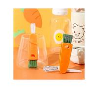 Three-in-one Cup Lid Cleaning Brush Household Kitchen Multifunctional Folding Mini All-round Creative Cleaning Brush Kitchen