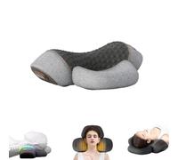 Three-in-one Neck Massager, Traction Heating Massage Cervical Pillow, Effective Support And Relaxation(Gray)