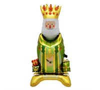 Three Kings Balloons,In The Shape of Standing King,Three Wise Men Balloons,Large Wise Men B-alloons,3 Kings Day Foil B-alloons For Children's Day Christmas Indoor Outdoor Yard Garden Decorations