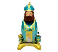 Three Kings Balloons,In The Shape of Standing King,Three Wise Men Balloons,Large Wise Men B-alloons,3 Kings Day Foil B-alloons For Children's Day Christmas Indoor Outdoor Yard Garden Decorations