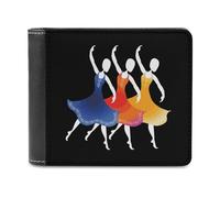 Three Little Girls Dance - Cartera plegable para hombre con tarjetero y monedero de cuero