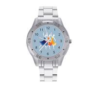 Three Little Girls Dance - Reloj analógico de cuarzo para hombre, correa de acero inoxidable, reloj de pulsera de negocios