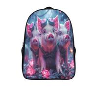 Three Little Pigs Mochila Infantil, Mochila Escolar Para Niños Mochila Escolar De Dibujos Animados En 3D Mochilas Escolares Anime Mochila 3D Estampado Mochila Bolsa De Viaje Para Niños Y Niñas 40x28x1