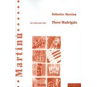 Three Madrigals - Violin and Viola - Book