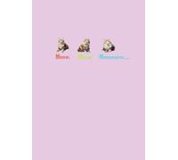 Three Meowing Cats Grid Notebook - A4 0.5cm (0.196 inch) Dice lines, 120 Pages: Cute Adorable Graph Paper Journal with Playful Cat Cover for Cat Lovers, Students, and Kawaii Fans