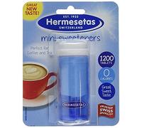 THREE PACKS of Hermesetas Mini Sweetners Tablets. 3 pack of 1200 by Hermesetas