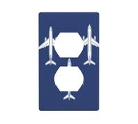 Three Planes Flying Simple Outlet Cover Light Switch Cover Decorativo 1 Gang Placa de pared para Cocina Cuarto Baño Tamaño 7x11.4cm
