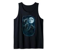 Three Raccoons Howling At The Moon 3 Raccoon Moon Camiseta sin Mangas