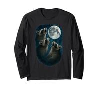 Three Raccoons Howling At The Moon 3 Raccoon Moon Manga Larga