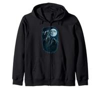 Three Raccoons Howling At The Moon 3 Raccoon Moon Sudadera con Capucha