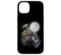 Three Sea Turtles Moon Howling At Moon Funny Parody Meme Carcasa para iPhone 14 Plus