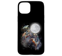 Three Sea Turtles Moon Howling At Moon Funny Parody Meme Carcasa para iPhone 15 Plus
