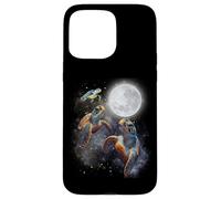 Three Sea Turtles Moon Howling At Moon Funny Parody Meme Carcasa para iPhone 15 Pro Max