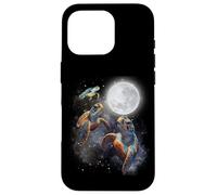 Three Sea Turtles Moon Howling At Moon Funny Parody Meme Carcasa para iPhone 16 Pro