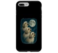 Three Shih Tzu Howling At The Moon 3 Shih Tzu Moon Carcasa para iPhone 7 Plus/8 Plus