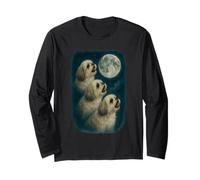 Three Shih Tzu Howling At The Moon 3 Shih Tzu Moon Manga Larga