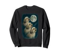 Three Shih Tzu Howling At The Moon 3 Shih Tzu Moon Sudadera