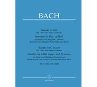 Bach – Tres sonatas para flauta y piano (BWV 1033, 1031, 1020) – Bärenreiter-Verlag