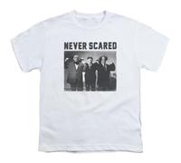 Three Stooges Kids T-Shirt Never Scared TeeWhite3XL