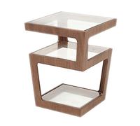 Three-Story Coffee Table Corner Table Home Modern Minimalist Sofa Side Table Light Luxury Living Room Glass Small Square End Table