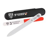 THREE SWORDS - CRYSTAL GLASS NAIL FILE for natural and artificial nails - durable - washable - finest quality - 4,5 inch - MANICURE - PEDICURE - GROOMING - NAIL CARE by THREE SWORDS (270313) by 3 Swords