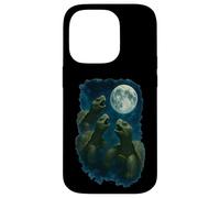 Three Tortoises Howling At The Moon 3 Turtle Moon Carcasa para iPhone 14 Pro