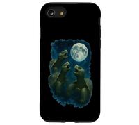 Three Tortoises Howling At The Moon 3 Turtle Moon Carcasa para iPhone SE (2020) / 7 / 8