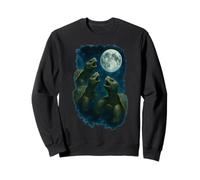Three Tortoises Howling At The Moon 3 Turtle Moon Sudadera