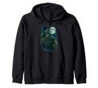 Three Tortoises Howling At The Moon 3 Turtle Moon Sudadera con Capucha