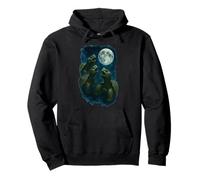 Three Tortoises Howling At The Moon 3 Turtle Moon Sudadera con Capucha