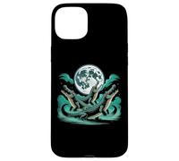 Three Weirdcore Crocodiles Moon Funny 3 Alligator Dead Moon Carcasa para iPhone 15 Plus