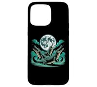 Three Weirdcore Crocodiles Moon Funny 3 Alligator Dead Moon Carcasa para iPhone 15 Pro MAX