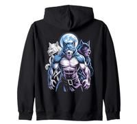 Three Werewolves Under The Moon Sudadera con Capucha